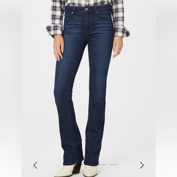PAIGE 27 High Rise Manhattan Bootcut Jeans great preloved condition! - Picture 1 of 13